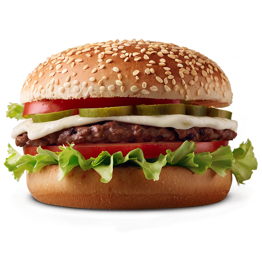 Whopper No Bun Png Tah29 PNG Image