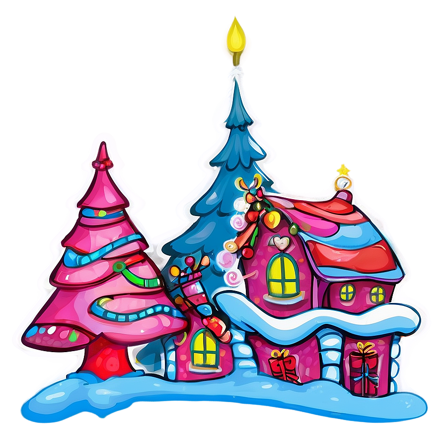 Whoville Festive Background Png 77 PNG Image