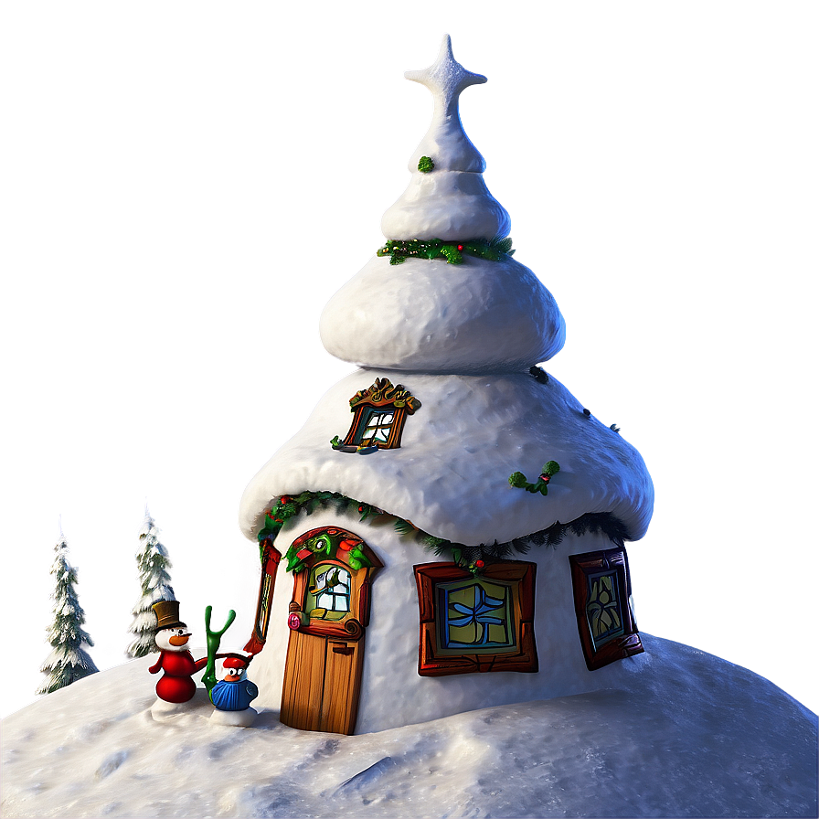 Whoville Snowman Building Png 06202024 PNG Image