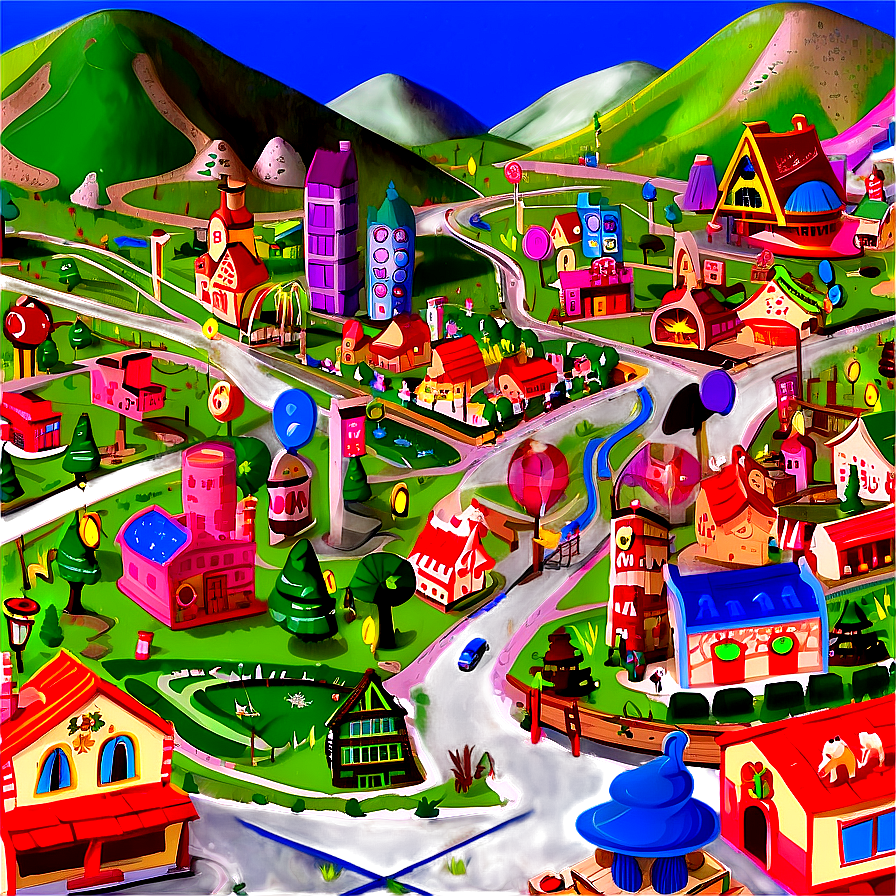 Whoville Town Map Png Mnb54 PNG Image