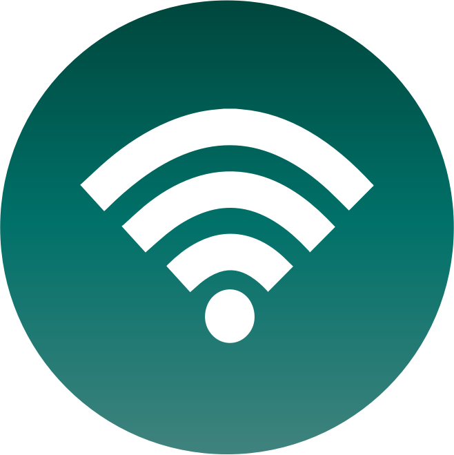 Wi Fi Signal Icon Green Background PNG Image