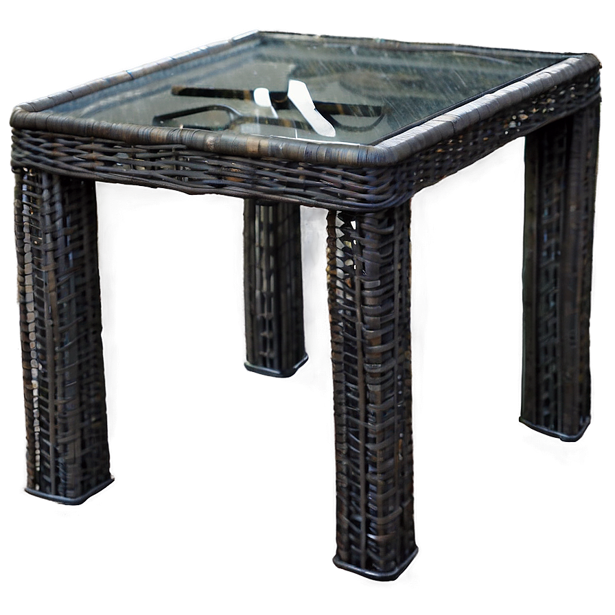 Wicker Outdoor Table Png 06282024 PNG Image