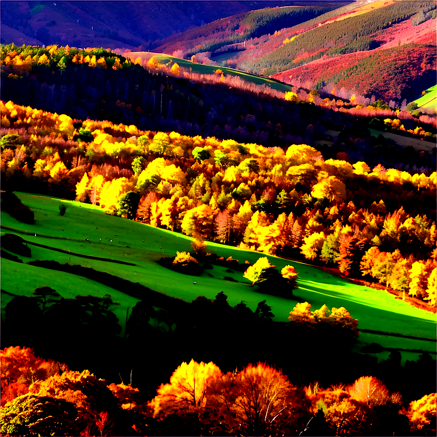 Wicklow Mountains Autumn Png 99 PNG Image