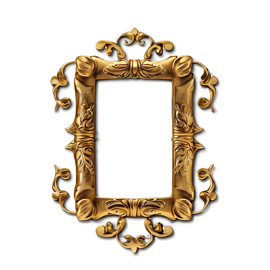 Wide Gold Frame Png 05042024 PNG Image