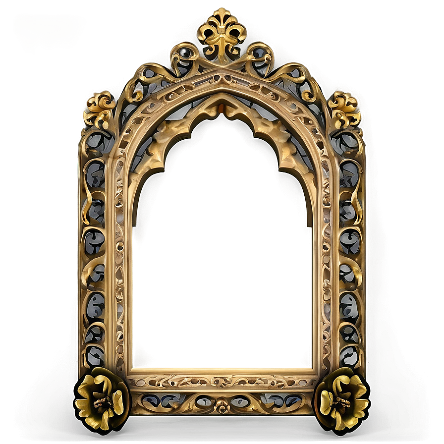 Wide Gothic Frame Png Bqg9 PNG Image