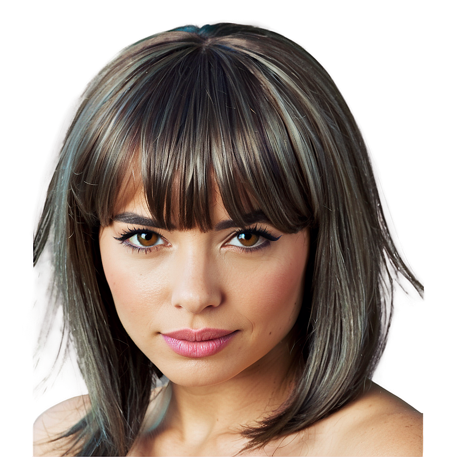 Wig With Bangs Png Eja PNG Image