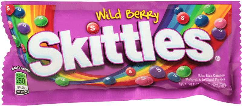 Wild Berry Skittles Package PNG Image