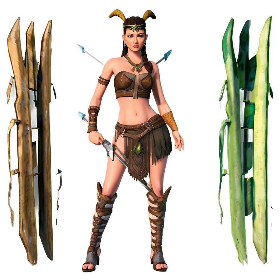 Wild Huntress Goddess Png Bjs PNG Image