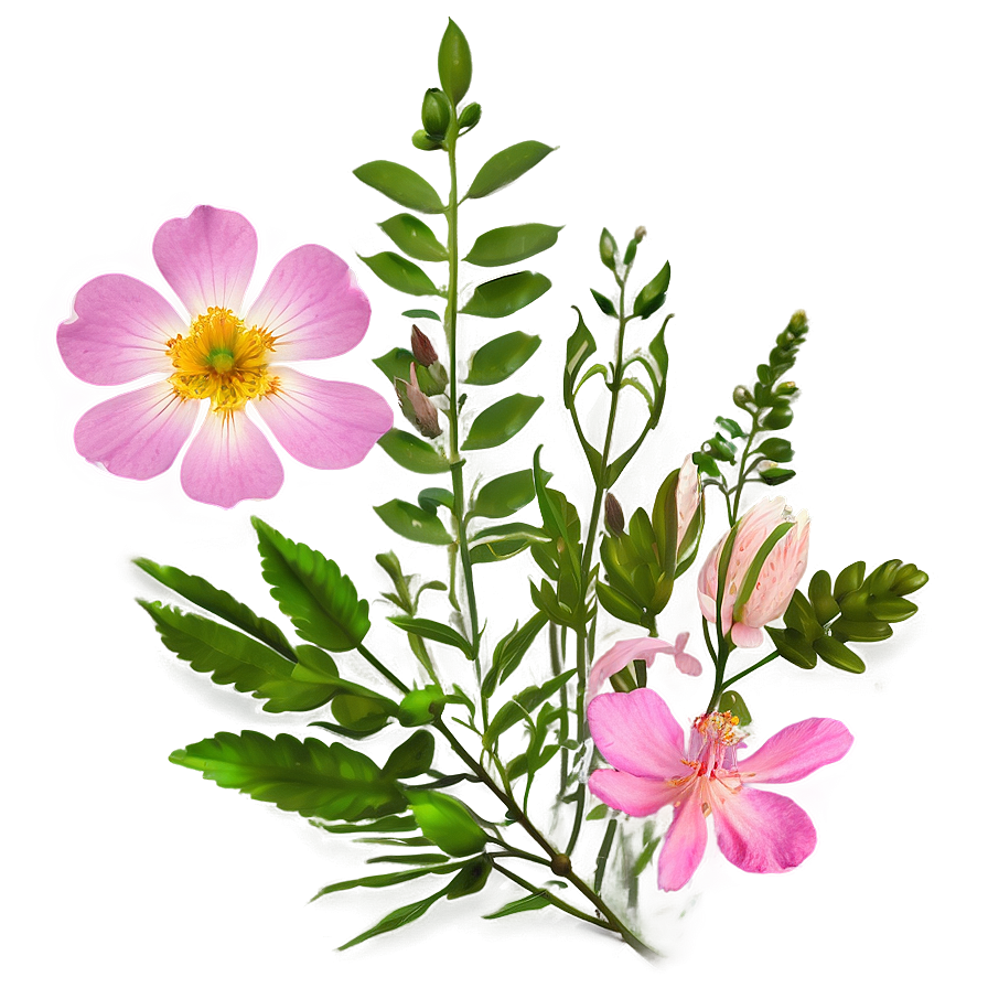 Wild Pink Flowers Png Tco91 PNG Image