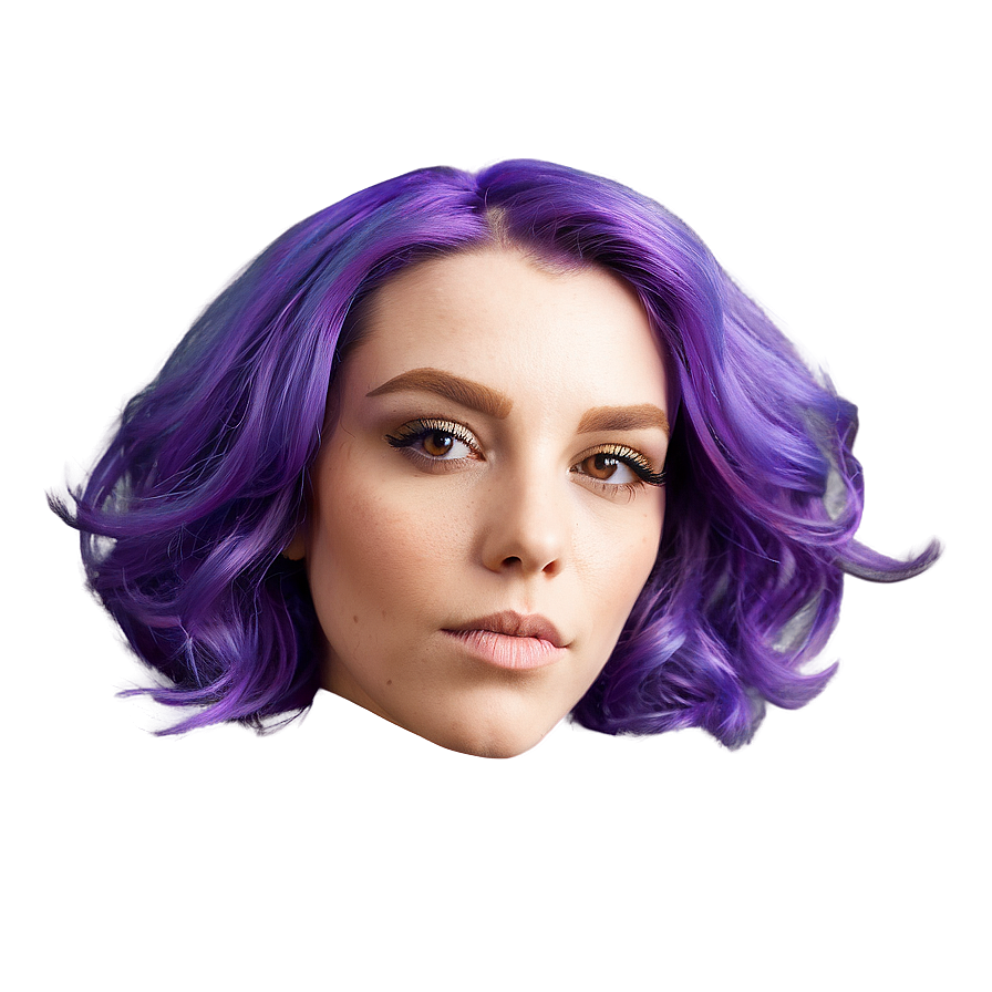 Wild Purple Hair Texture Png Cey PNG Image