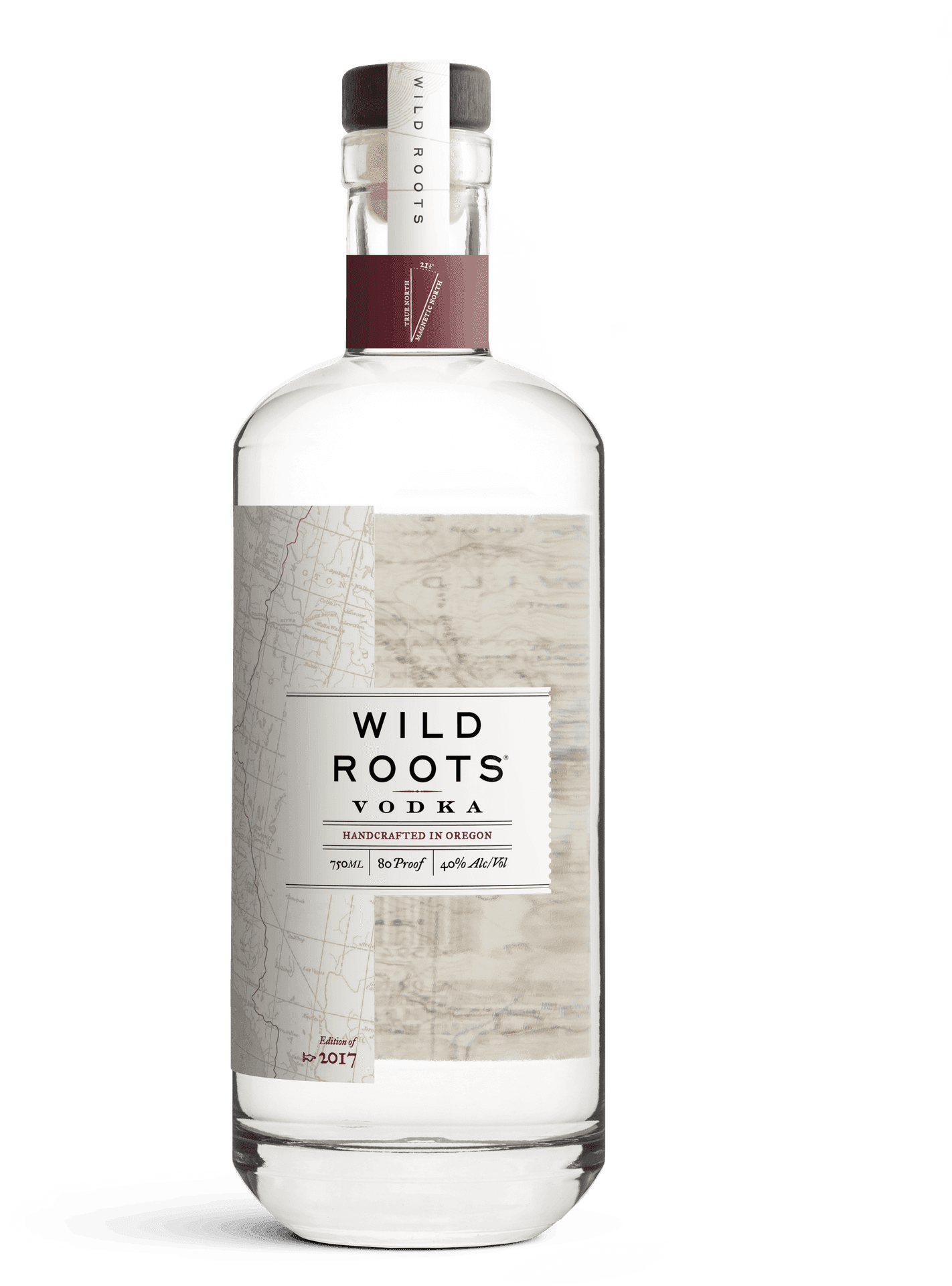 Wild Roots Vodka Bottle PNG Image