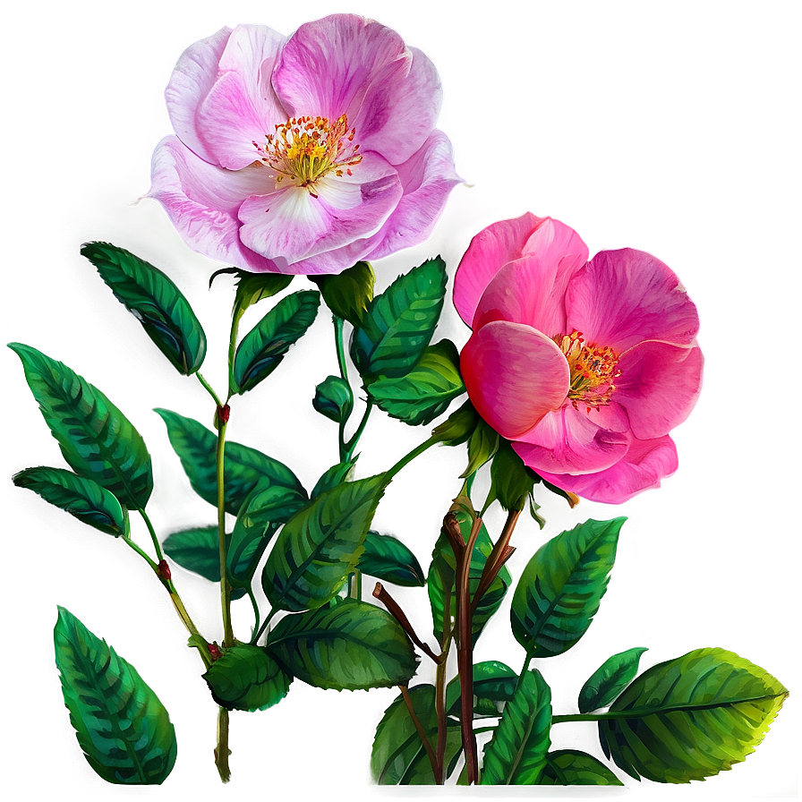 Wild Roses Field Png 05042024 PNG Image