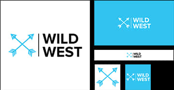 Wild West Logo Variations PNG Image