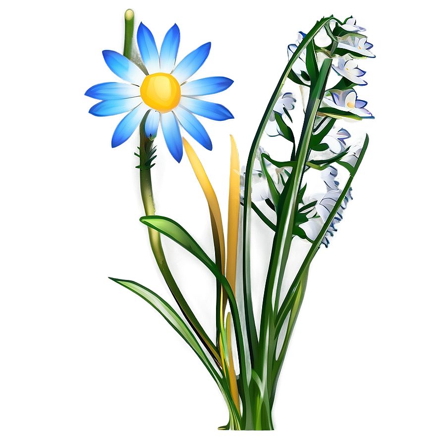 Wildflower And Grass Png 04292024 PNG Image