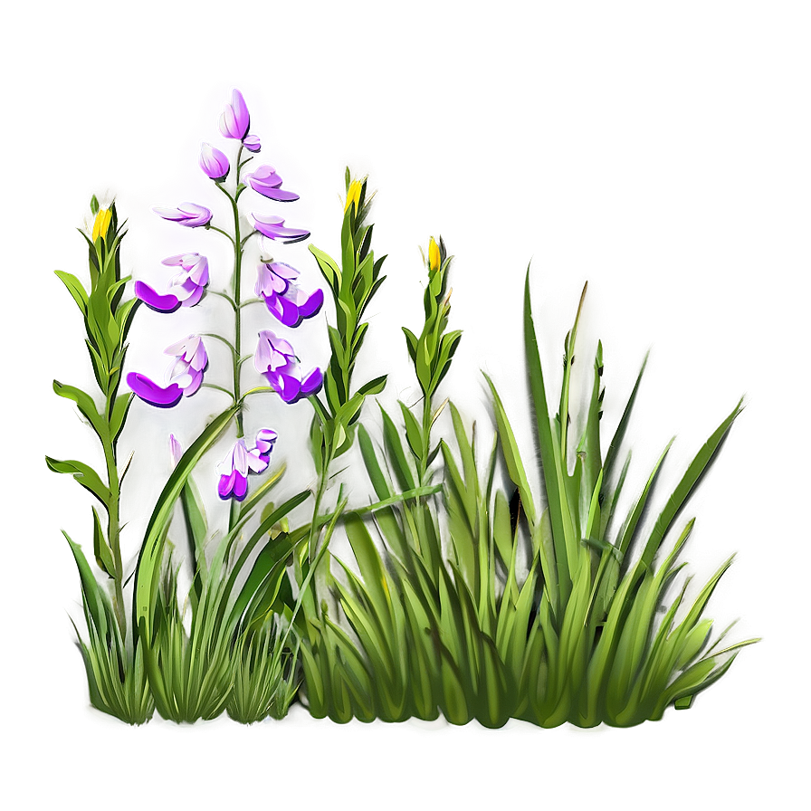 Wildflower And Grass Png 04292024 PNG Image