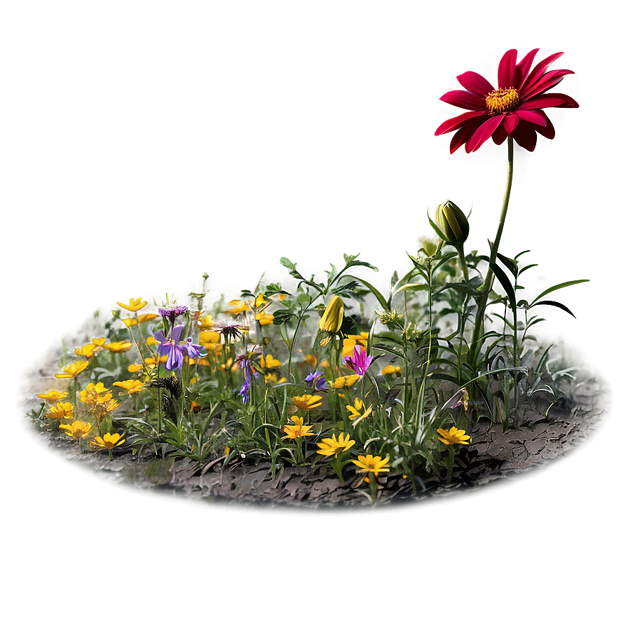 Wildflower Bed Png 06272024 PNG Image