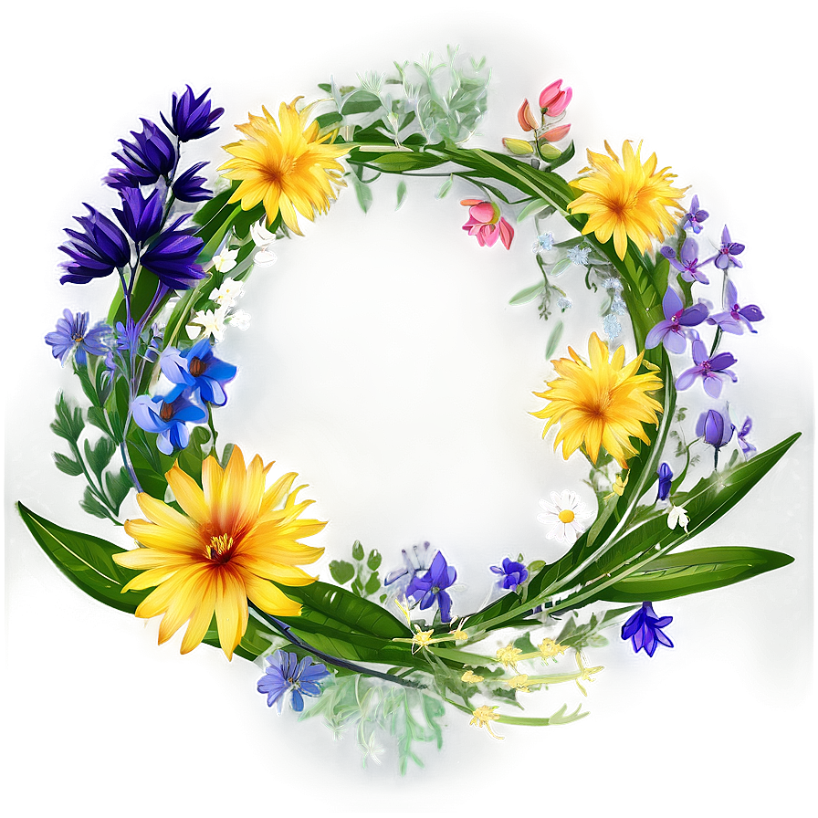 Wildflower Circle Png Bso PNG Image