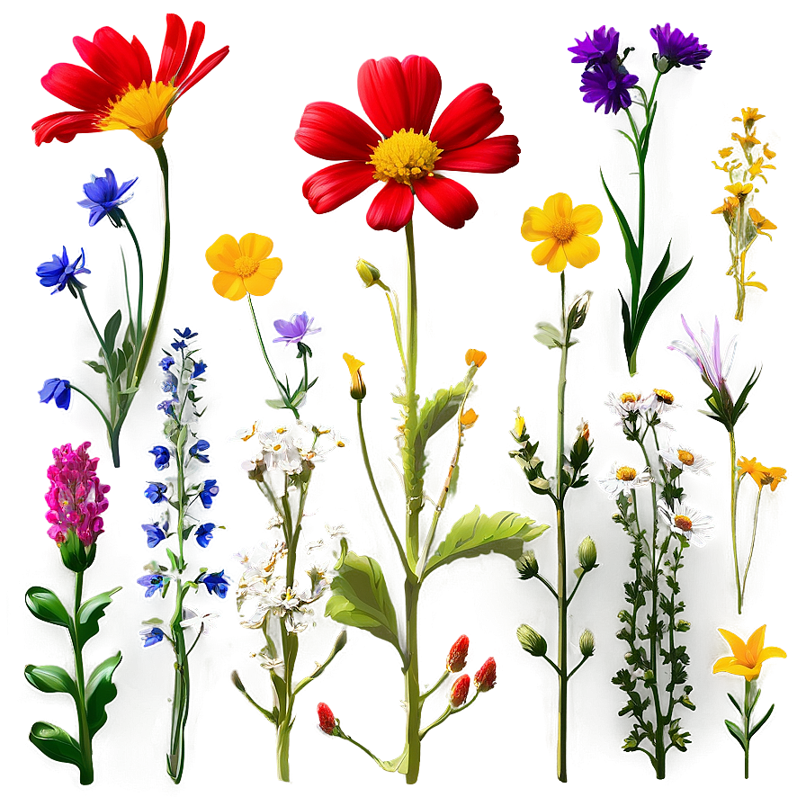 Wildflower Meadow Photo Png Lur PNG Image