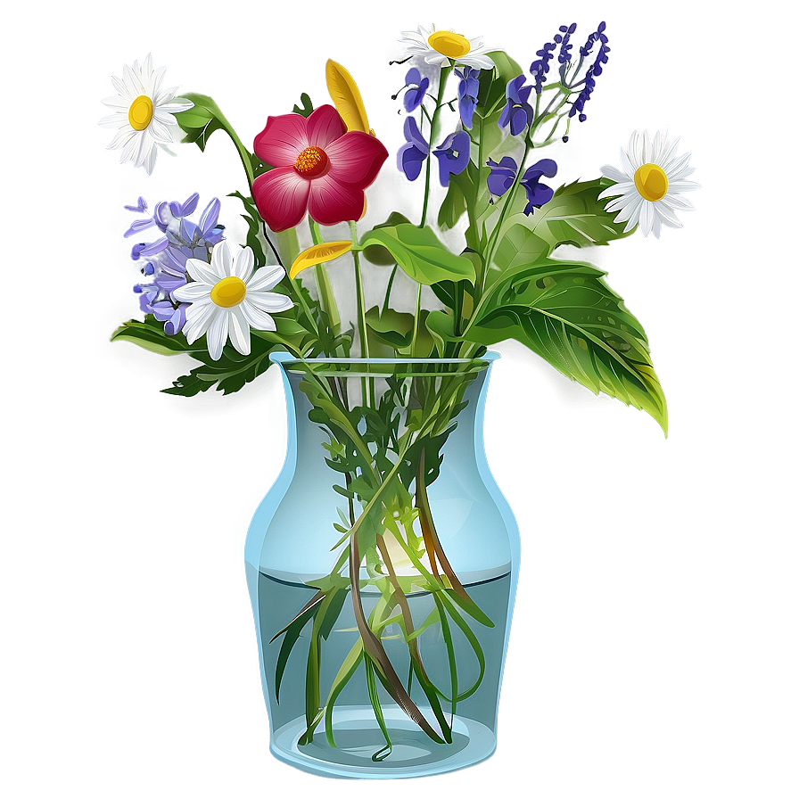 Wildflowers In Vase Png 76 PNG Image