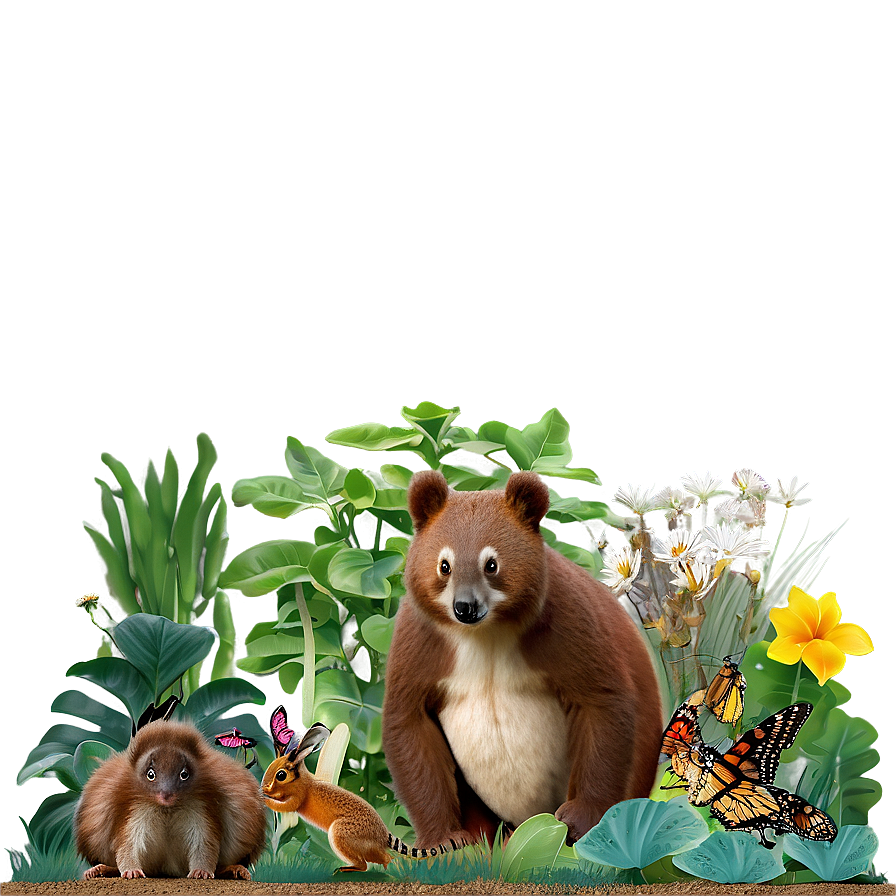 Wildlife-friendly Garden Png 72 PNG Image