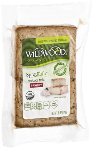 Wildwood Organic Sprouted Baked Tofu PNG Image