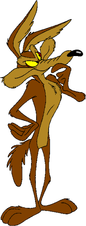 Wile E Coyote Cartoon Character PNG Image