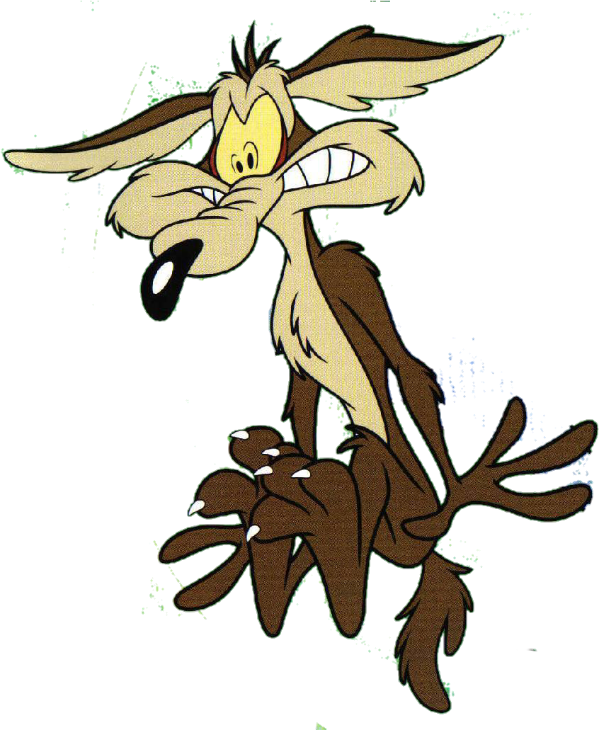 Wile_ E_ Coyote_ Cartoon_ Character PNG Image