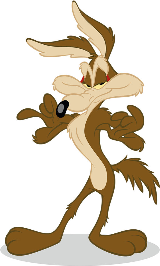 Wile E Coyote Standing Confident PNG Image