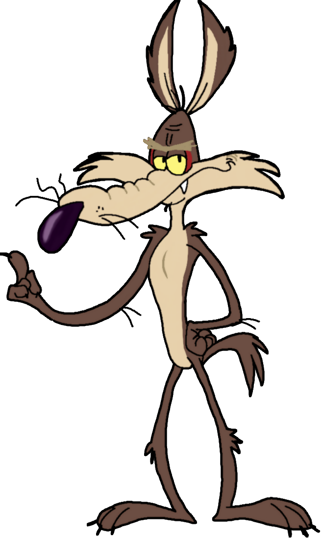 Wile E Coyote Standing Pose PNG Image