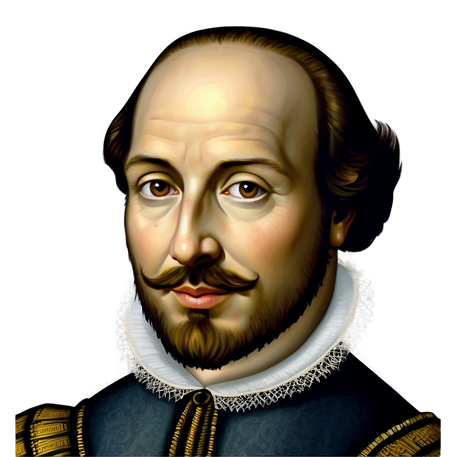 William Shakespeare Illustration Png Fig PNG Image