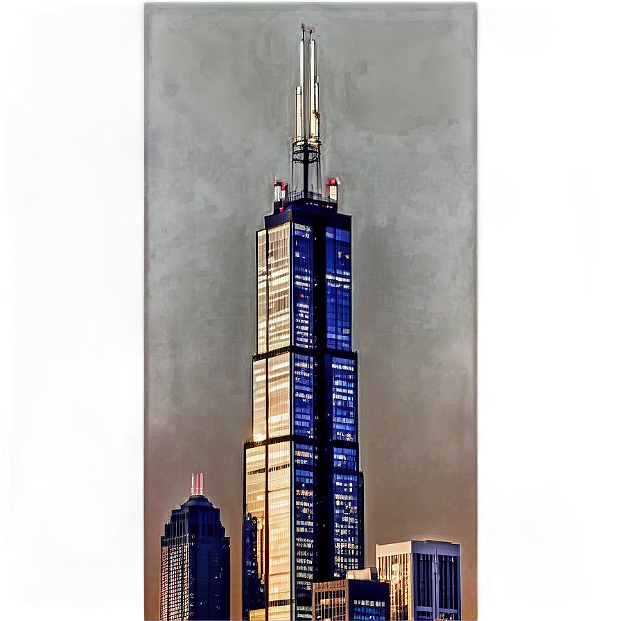 Willis Tower Sunset Png 46 PNG Image