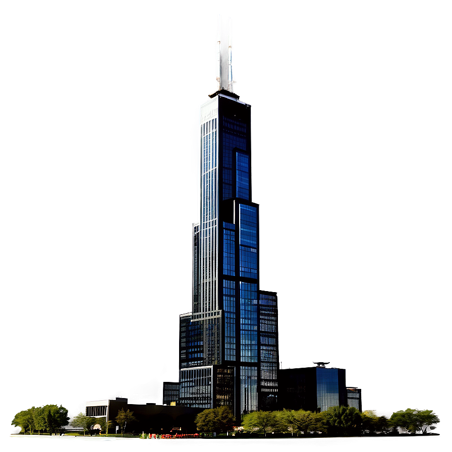 Willis Tower Tourist Attraction Png Xje15 PNG Image