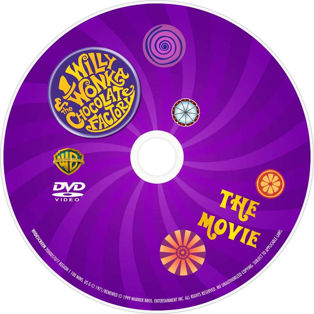 Willy Wonka Chocolate Factory D V D PNG Image