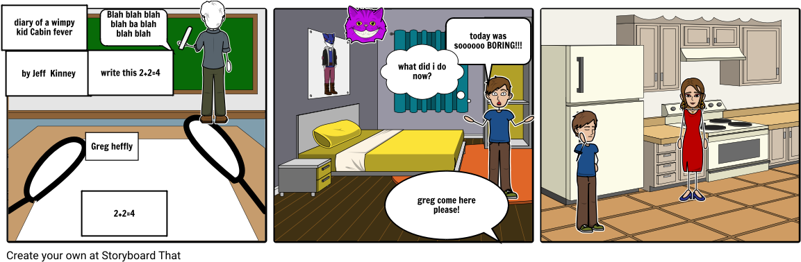 Wimpy Kid_ Storyboard_ Scenes PNG Image