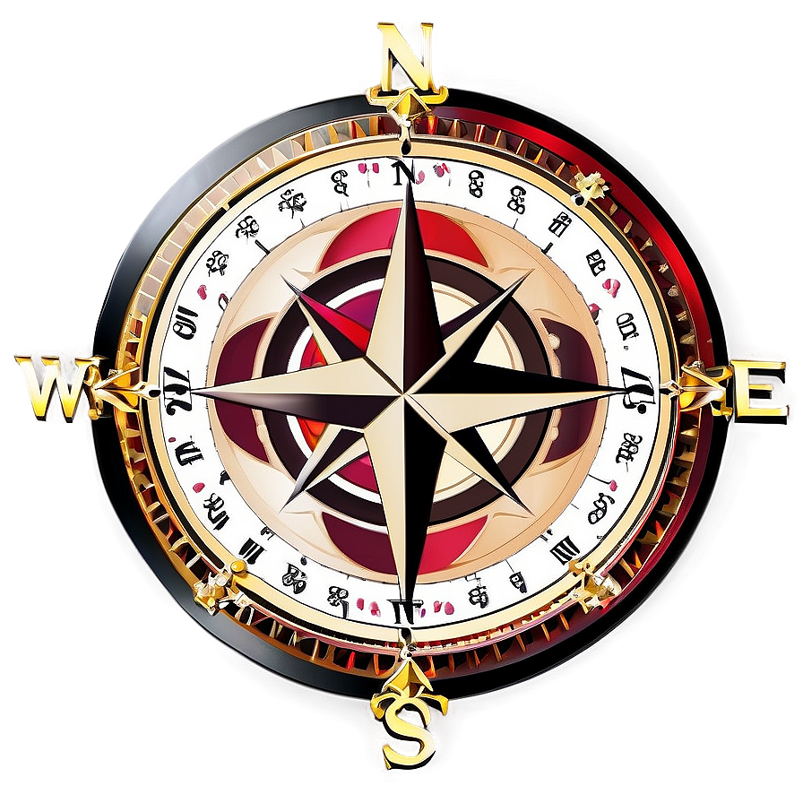 Wind Rose Compass Png 12 PNG Image