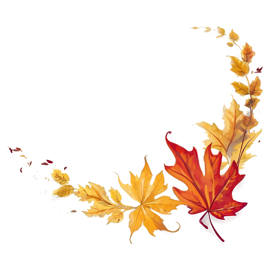 Windblown Fall Leaves Png 05042024 PNG Image