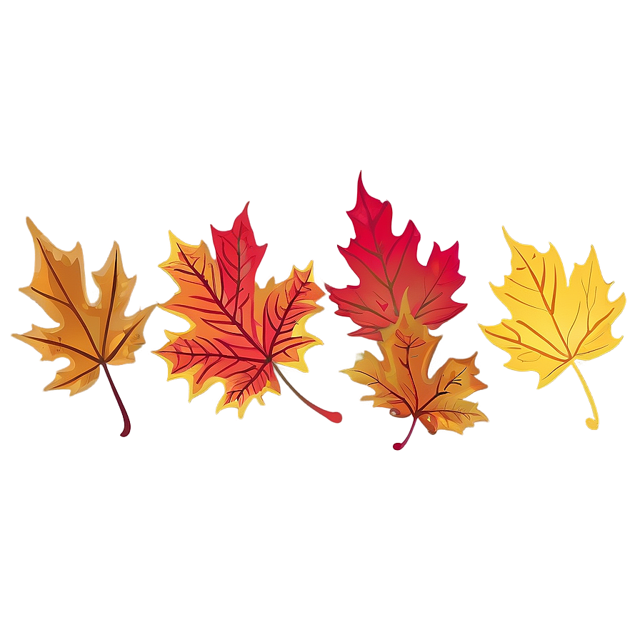 Windblown Fall Leaves Png Dlo PNG Image