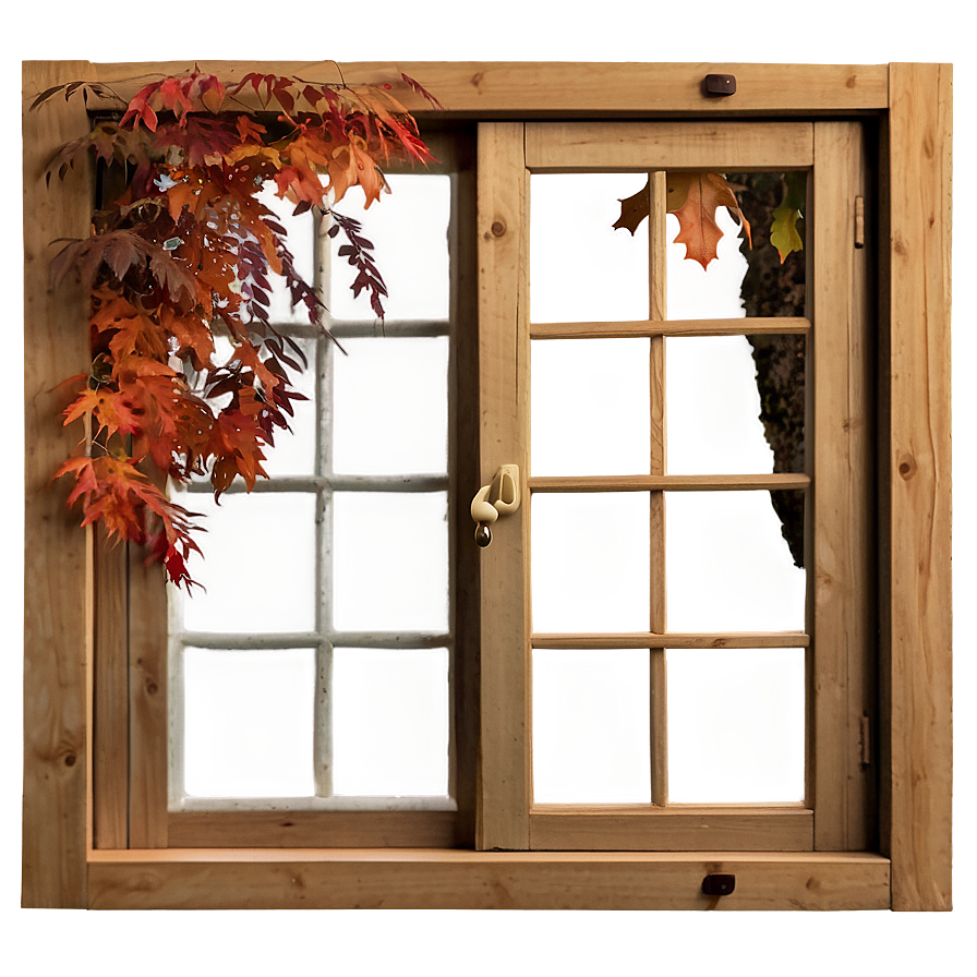 Window In Autumn Season Png Erm41 PNG Image