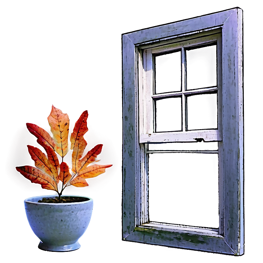 Window In Autumn Season Png Kdm11 PNG Image