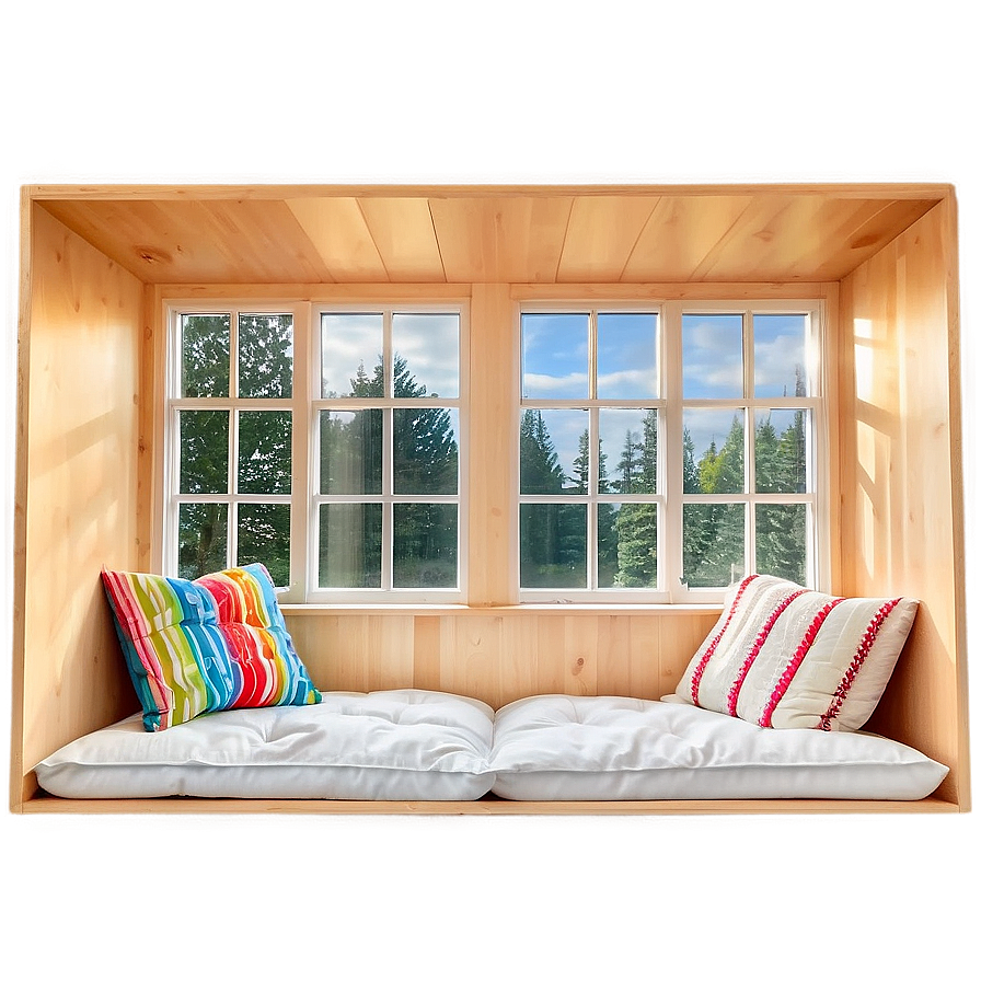 Window With Cozy Reading Nook Png Eei PNG Image