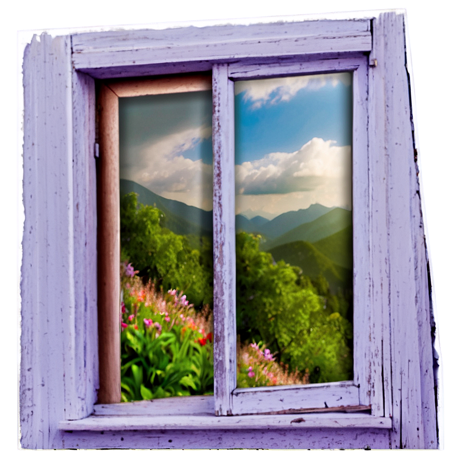 Window With Mountain View Png 58 PNG Image