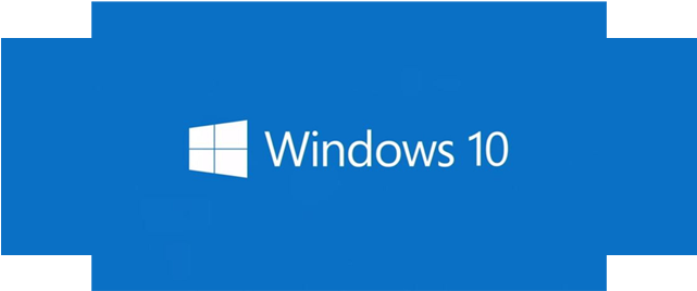 Windows10 Logo Blue Background PNG Image