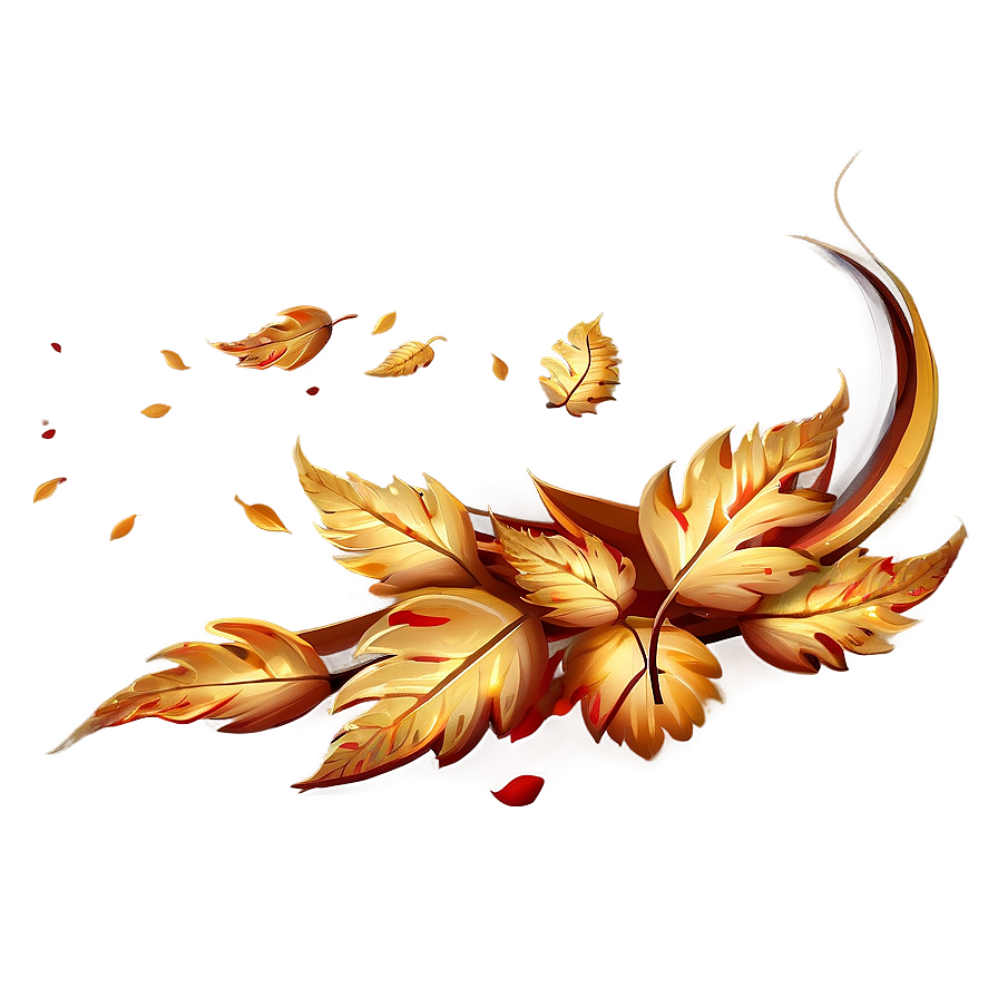 Windy Autumn Leaves Png 06132024 PNG Image