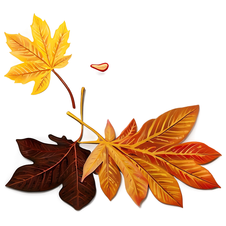 Windy Day Fallen Leaves Png Egp PNG Image