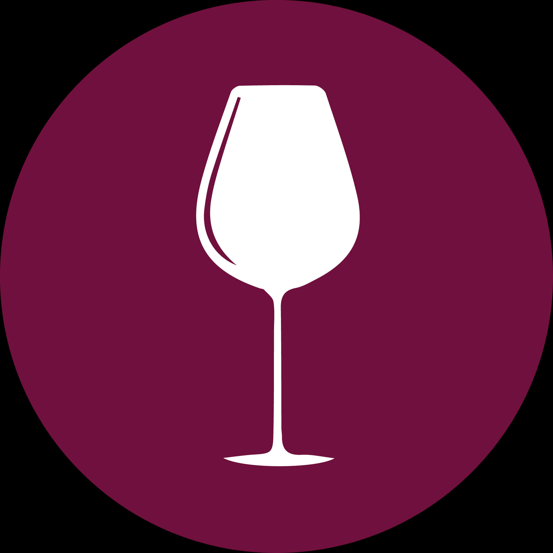 Wine Glass Icon Purple Background PNG Image