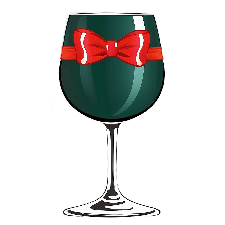 Wine Glass With Ribbon Png 30 PNG Image