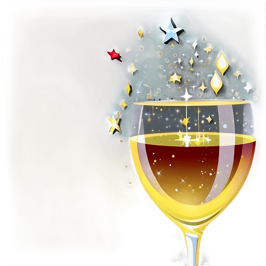 Wine Glass With Stars Png 05252024 PNG Image