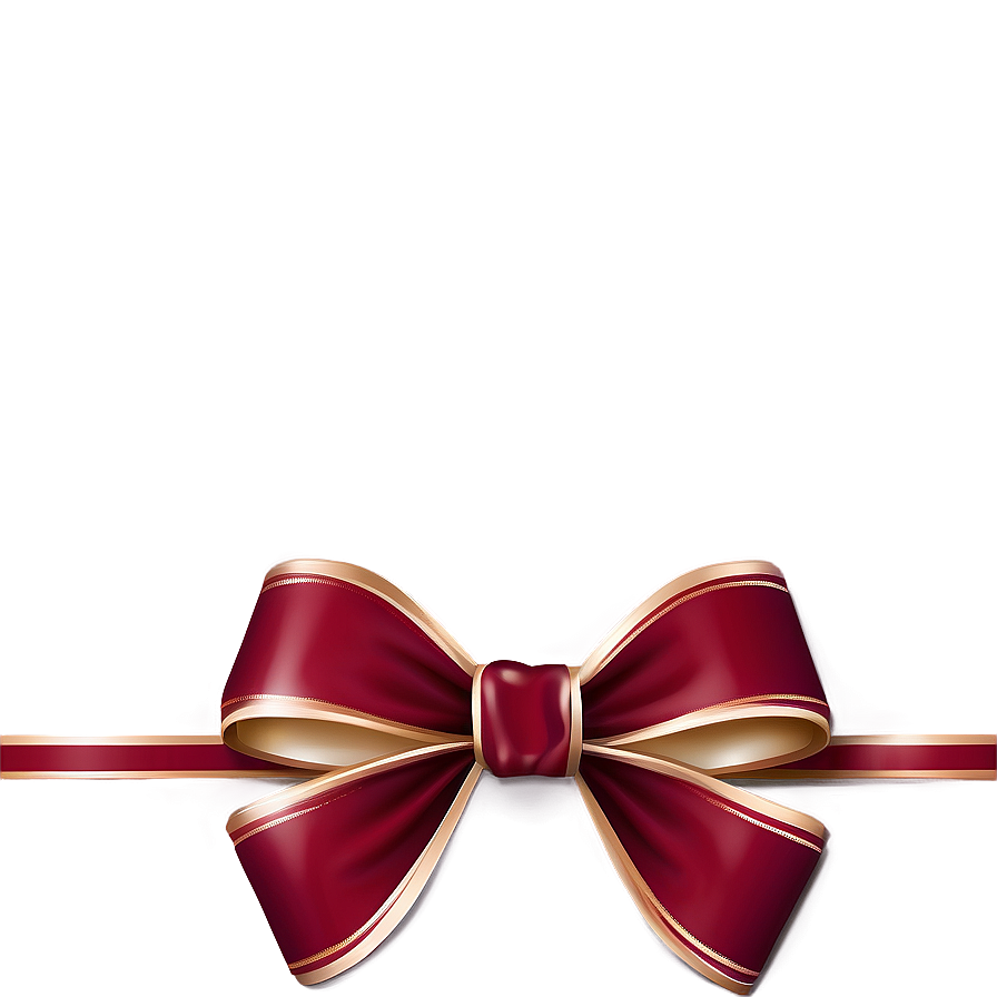 Wine Red Gift Bow Png Hdl PNG Image