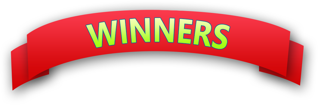 Winners Banner Graphic PNG Image