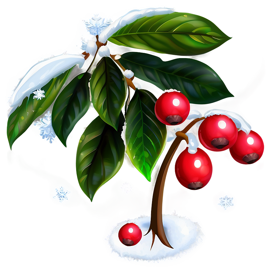 Winter Berries In Snow Png Gep74 PNG Image